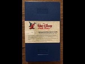 1982 Demonstration Rental Closing Disney VHS