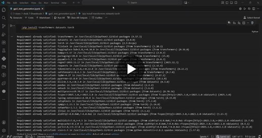 #prodigyinfotech #generativeai #gpt2 #ai #internship #nlp | KARISHMA SHAIK