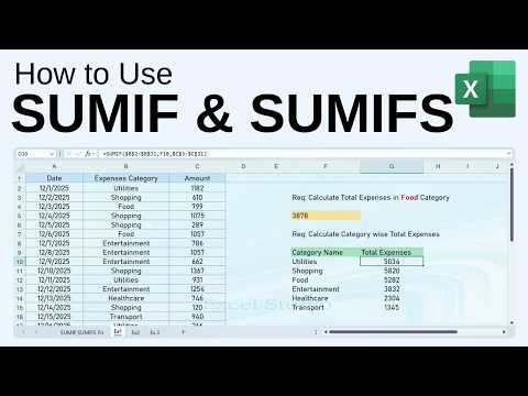 Master SUMIF and SUMIFS Function in Excel