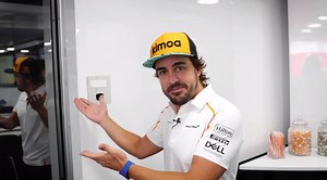 Join us for a guided tour of Fernando's driver room, hosted by the man himself. 👀 | McLaren