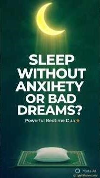 Bedtime Dua to Sleep Without Anxiety or Bad Dreams | Sunnah Protection Every Night (Islamic Lesson)