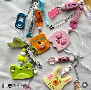 Clay Keychain for Bag or Key , Perfect Gift for Friends - Etsy