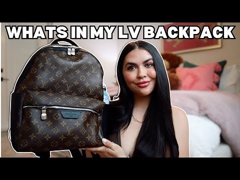What's in my Louis Vuitton backpack! 🩷 *work bag* (Discovery backpack) *2024*