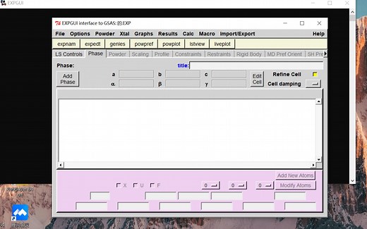 GSAS refinement-精修实例