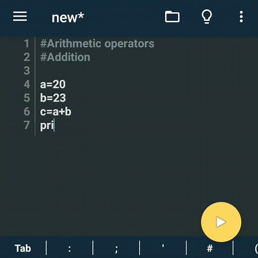 Arithmetic operators in python