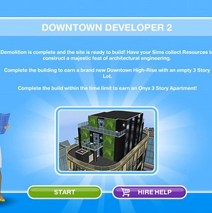 47K views · 988 reactions | Have you started your next build in Downtown yet? Check out the new event Downtown Developer 2! ️ Work with Joe the Geologist to mine resources and unlock the extravagant ‘3-Storey Onyx Tower’ apartment, filled with exclusive décor! Read the FAQ blog: https://bit.ly/3ba8nSi | The Sims FreePlay | Facebook