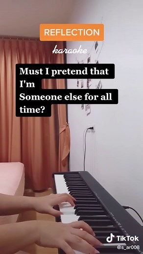 Mulan karaoke mode - duet me ❤#disney #mulan #reflection #karaoke #piano #duetme #sing #singalong #fyp #foryou