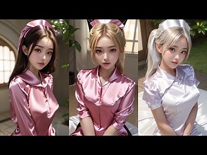 [AI] AI beauty in satin 91 - Nurse cosplay | サテンAI美女図鑑91 - コスプレナース