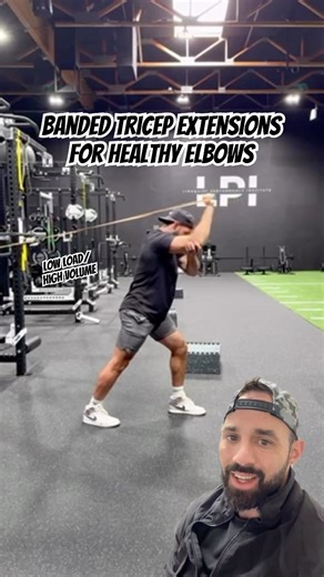 Banded Tricep Extensions For Healthy Elbows