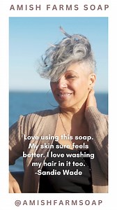 6.4K views · 140 reactions | Want to better your skin? Our Original Amish Farms Soap is a game changer. Want to better you hair? Our Original Amish Farms Soap is a game changer. No we didn’t accidentally write that twice. Love using this soap. My skin sure feels better. I love washing my hair in it too. Sandie Wade Shop now at www.amishfarmsoap.com/original-amishfarms ✨ | Amish Farms Soap | Facebook