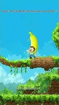 Steve vs Banana?! 😂 Minecraft Funny Short Animation #minecraft #animation #gaming #shorts