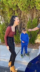 23M views · 93K reactions | She missed it Dad and son prank mom into thinking her tesla windshield was smashed by a baseball. This original video was produced by Making Magic, Network Media and Allie Sparks. | Silly Skits & Sentimental Scenes | Facebook