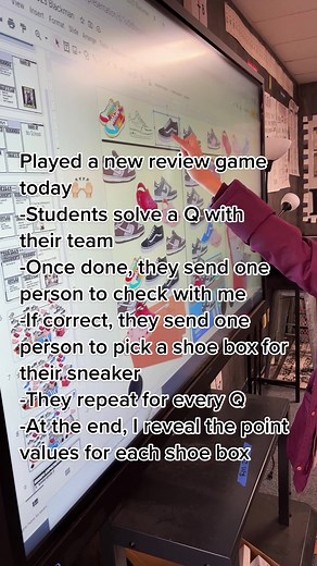 Math Review Game: Shoes in the Shoe Box | 7th Grade Teacher TikTok