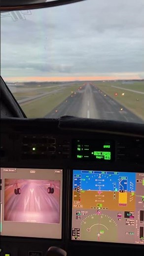 Gulfstream G450 landing with belly camera