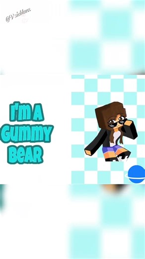 Animación de Gummy Bear 😋 #minecraft #edit.