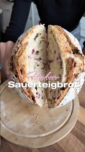 Dinkel-Himbeer-Sauerteigbrot 🤭