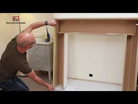 How to fit a fireplace surround using hidden fitting brackets