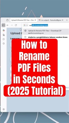 How to rename PDF Files in Seconds #pdf