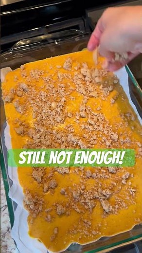 Pumpkin cheesecake bars with crumble topping Version 2 #baking #christmasbaking #bakingingredients