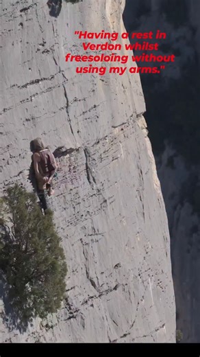 Alain Robert | Legendary Free Solo Climber on Instagram: "Climbing freesolo in Verdon at the age of 60 years old . Out of the love for climbing without anything to prove . My best performances were 35 years ago . #climbing #freesolo #challenge #og #climbinginspiration"