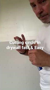 How to cut a circle in drywall - fast and easy
