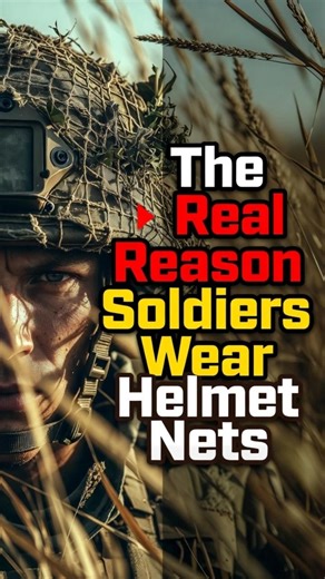 The Real Reason Soldiers Wear Helmet Nets #youtubeshorts #helmet #modernwarfare #camouflage #defense