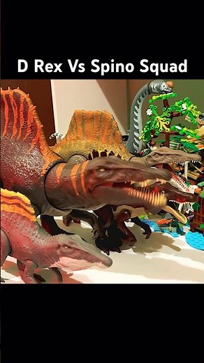 D Rex Vs Spinosaurus Squad | Jurassic World Rebirth #jurassicworldrebirth #spinosaurus #drex