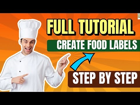 How to make custom Food label Tutorial Online Labels Label designer [Step by Step]