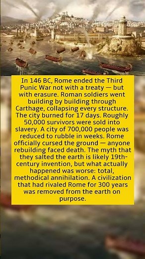 Rome Didn't Just Defeat Carthage. They Burned It for 17 Days and Erased It From the Map