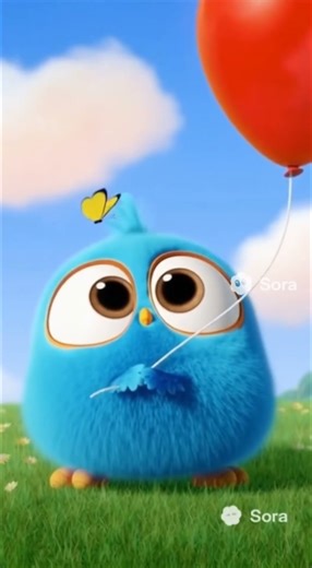 Angry Bird's hilariously sad balloon struggle! #Shorts#ytshorts