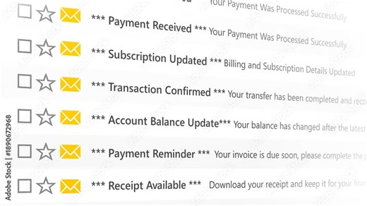 Digital Mailbox with Email Notifications for Payments, Subscriptions, and Receipts