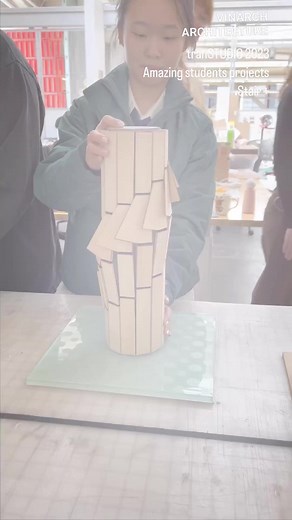 Amazing students staircase projects @Cre: negarkalantar [IG] #architecture #architect #architecturestudent #architecturedesign #reels | Vinarch Architecture