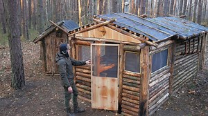 11K views · 395 reactions | Building a Screened Porch in a Log Cabin, Adding a Door, Cast Iron Cooking and Off Grid Cabin Life. | Anabel Bray | Facebook