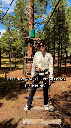 Of course we’re here for the ziplines! Flagstaff Extreme Adventure Course has the best #ziplines and obstacles 🧗🌲 #fallvibes #playinthetrees #flagstaff #fyp | Flagstaff Extreme Adventure Course & Adventure Zips