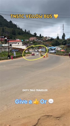 Mass Entry! TNSTC Yellow Bus Glides Through Fun City Curves 😍 | Ooty tn43 traveller
