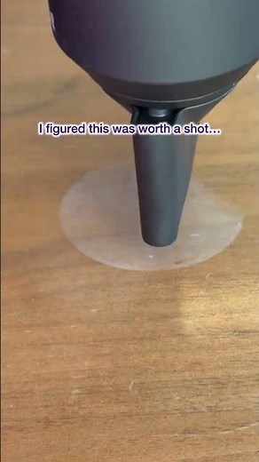 If you see a cloudy white water mark on wood furniture don’t sand it and don’t refinish it yet