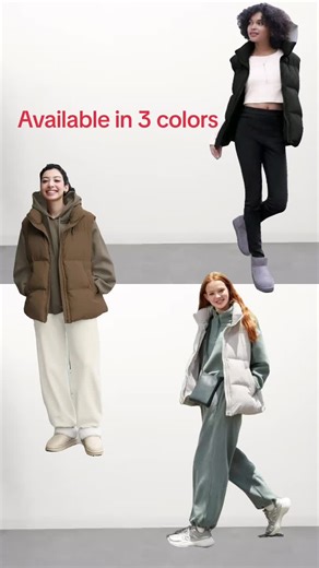 GU Heat Padded Half Jacket for Women - Cozy Fashion