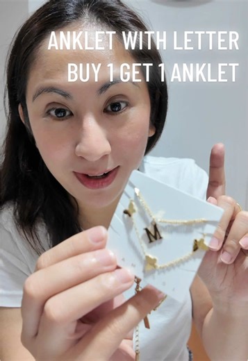 Stylish Anklet with Letter - Buy One Get One Free