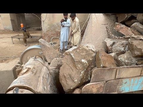“Extreme Stone Crushing 💥 Giant Rocks Smashed by Powerful Crusher Machine #stonecrusher