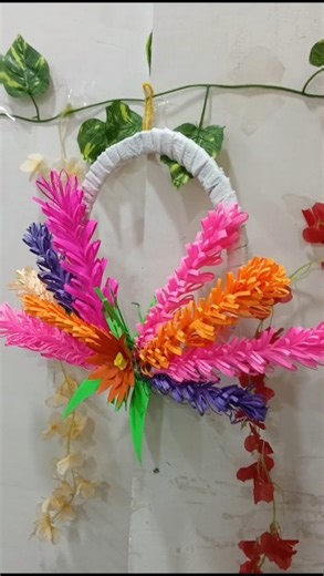 Creative Paper Wall Hanging | Simple DIY Craft for Beginners✨ #paperwallcraft #papercrafttutorial