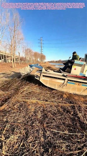 Harvesting the Water's Yield: How a Machine Gathers Reeds Without Damaging the Wetland