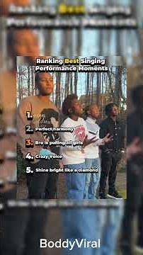 Ranking Best Singing Performance Moments #singing