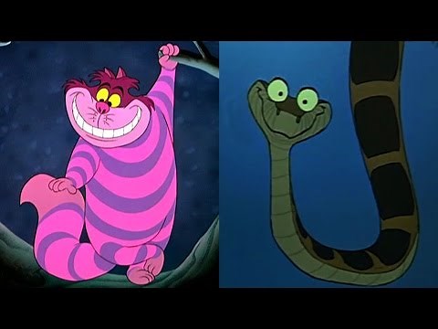 Disney Doppelgangers: Cheshire Cat & Kaa the Snake
