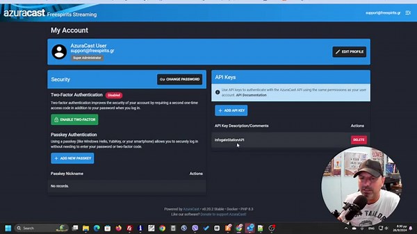 Create API Key & Interact with Your Azuracast Station