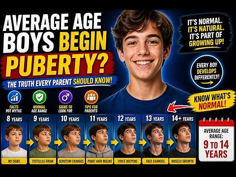 Average age boys begin puberty