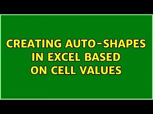Creating auto-shapes in excel based on cell values