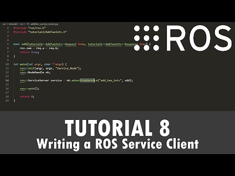 ROS Tutorial 8: Writing a ROS Service Client (C++)