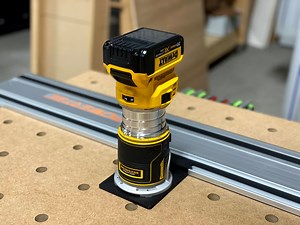 Dewalt Router Adapter for Powertec Track Saw Guide Rails - DCW600B 20v & DWP611 - Etsy
