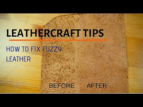 How to fix back side of leather (Leathercraft Tips)