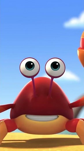 Blippi Meets Crabby The Crab #Shorts #Crabs #Moonbugkids